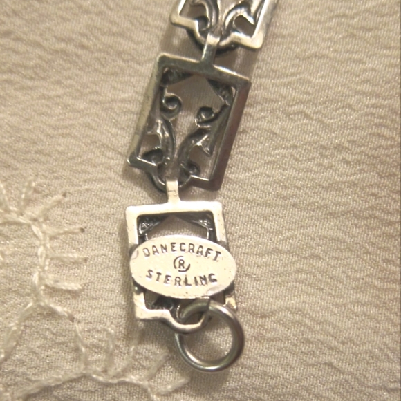 Victorian revival Danecraft silver bracelet - Picture 2 of 5